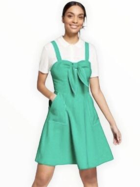 Level Eight•Green Retro Fit and Flare Mini Dress with Pockets•Women’s Size M